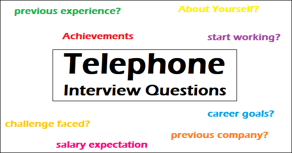 Telephone Interview Questions