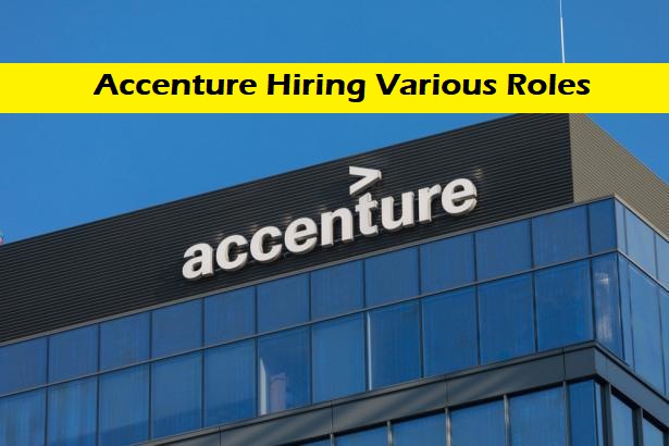 Accenture Hiring Various Roles with Work From Home