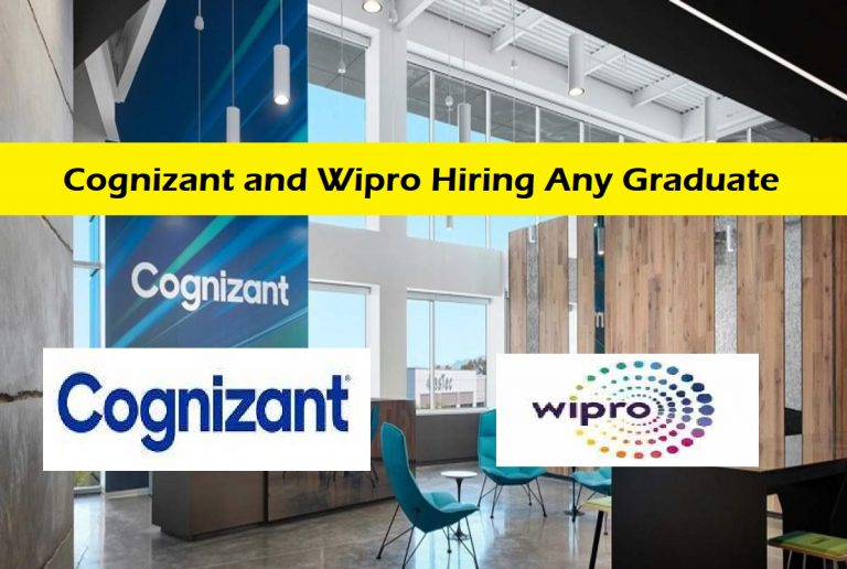 Cognizant and Wipro Hiring Any Graduate for Various Roles